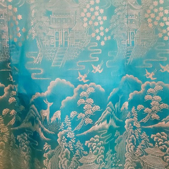 Vintage-made Japanese Silk Lounge Set - Picture 2 of 13